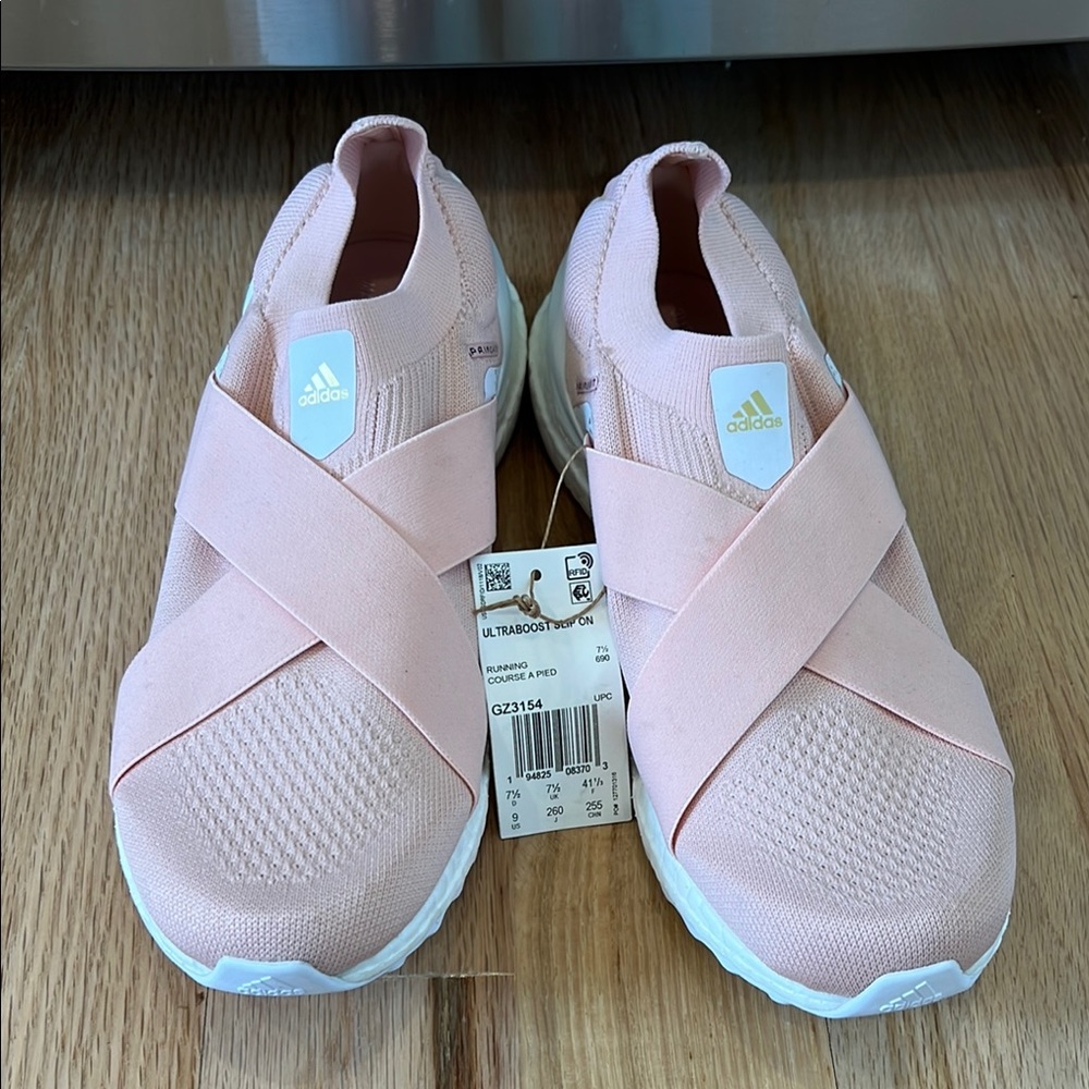 Adidas Women's Pink Slip-On Sneakers (NEW WITH TAGS)